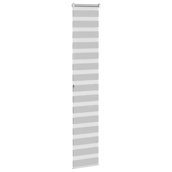 vidaXL Zebra roleta světle šedá 45x200 cm šířka látky 40,9cm polyester