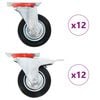 vidaXL 24 ks otočn&aacute; kolečka 100 mm