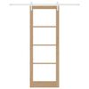 vidaXL Posuvn&eacute; dveře ORKDAL Př&iacute;rodn&iacute; 83 x 232 cm