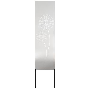 vidaXL Soukrom&iacute; na zahradě Řezac&iacute; Stř&iacute;brn&aacute; 32 x 140 cm Nerezov&aacute; ocel