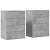vidaXL Př&iacute;born&iacute;ky 2 ks betonově &scaron;ed&eacute; 60 x 39 x 80 cm kompozitn&iacute; dřevo