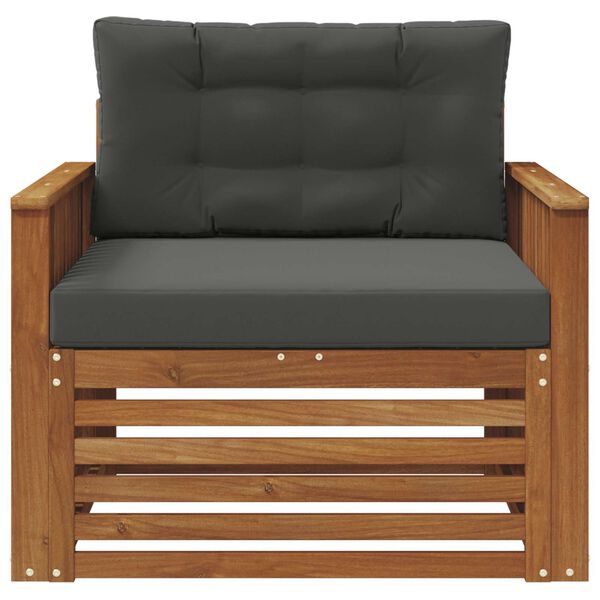 vidaXL Venkovn&iacute; pohovkov&aacute; souprava Masivn&iacute; ak&aacute;ciov&eacute; dřevo a polyester