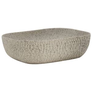 vidaXL Umyvadlo na desku &scaron;ed&eacute; obd&eacute;ln&iacute;k 48 x 37,5 x 13,5 cm keramika
