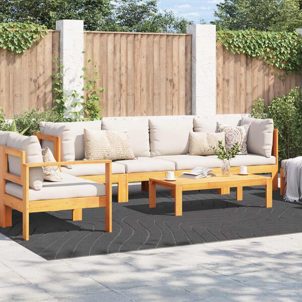 vidaXL Kusov&eacute; koberce Obd&eacute;ln&iacute;kov&yacute; Antracit 280 x 200 cm