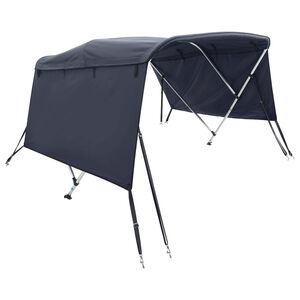 vidaXL Bimini stř&iacute;&scaron;ka se 3 oblouky a bočnicemi 183x(154&ndash;167)x137 cm