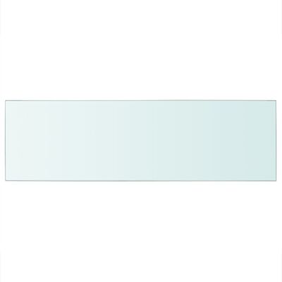 vidaXL Policová deska sklo čiré 80x25 cm