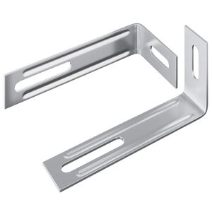 vidaXL Protiskluzov&yacute; drž&aacute;k 2 Stř&iacute;brn&aacute; 74,5 x 15 x 32 mm Železo
