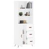vidaXL Skř&iacute;ň highboard b&iacute;l&aacute; 69,5 x 34 x 180 cm kompozitn&iacute; dřevo