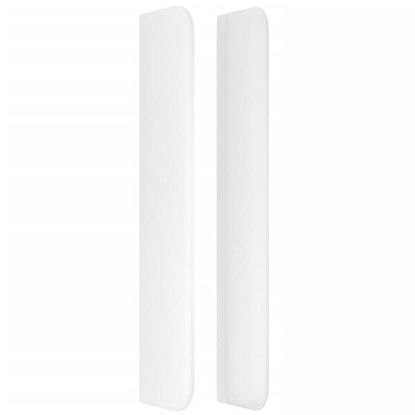 vidaXL Čelo postele typu ušák bílé 103x16x118/128 cm umělá kůže