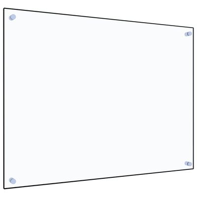 vidaXL Kuchyňský panel průhledný 80 x 60 cm tvrzené sklo