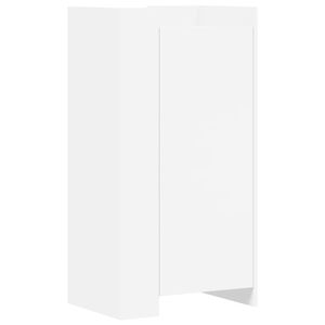 vidaXL Botn&iacute;k b&iacute;l&yacute; 52 x 37,5 x 100 cm kompozitn&iacute; dřevo