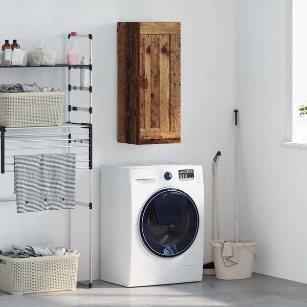 vidaXL N&aacute;stěnn&aacute; skř&iacute;ňka Star&eacute; dřevo 34,5 x 34 x 90 cm kompozitn&iacute; dřevo