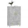 vidaXL Skř&iacute;ň highboard betonově &scaron;ed&aacute; 69,5x31x115 cm kompozitn&iacute; dřevo