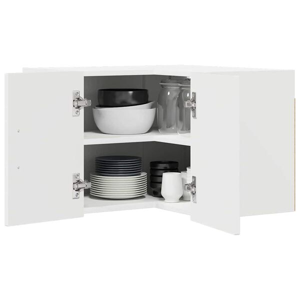 vidaXL Kuchyňsk&aacute; skř&iacute;ň Vysoce leskl&aacute; b&iacute;l&aacute; 57 x 57 x 40 cm