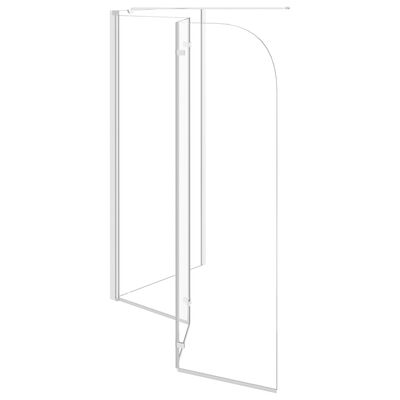 vidaXL Sprchový kout 120 x 69 x 130 cm tvrzené sklo průhledný