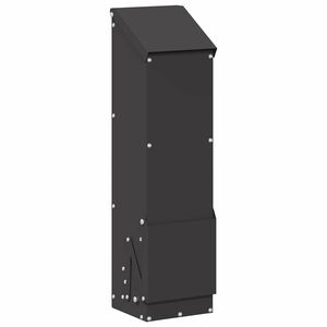 vidaXL Krm&iacute;tko pro slepice Čern&aacute; 13 x 12 x 51 cm