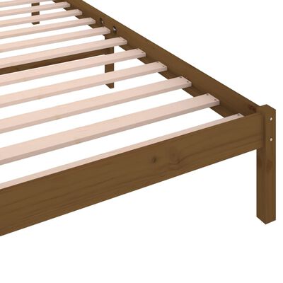 vidaXL Rám postele masivní borové dřevo 100 x 200 cm medově hnědý