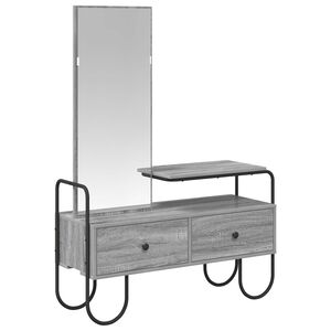 vidaXL Kosmetick&yacute; stůl se z&aacute;suvkou &Scaron;ed&yacute; Sonoma 100 x 36,5 x 136 cm