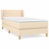 vidaXL Box spring postel s matrac&iacute; kr&eacute;mov&aacute; 80 x 200 cm textil