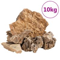 vidaXL Dračí kameny 10 kg hnědé 5–30 cm