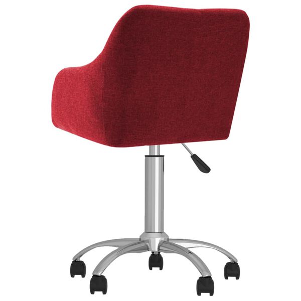 vidaXL Otočn&aacute; j&iacute;deln&iacute; židle v&iacute;nov&aacute; textil