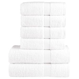 vidaXL 6d&iacute;ln&aacute; sada ručn&iacute;ků Premium SOLUND b&iacute;l&aacute; 600 g/m&sup2;