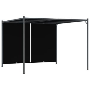 vidaXL Zahradn&iacute; pergola se zatahovac&iacute; střechou 3 x 3 m antracitov&aacute;