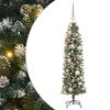 vidaXL Uměl&yacute; &scaron;t&iacute;hl&yacute; v&aacute;nočn&iacute; strom Zelen&aacute; a b&iacute;l&aacute; 120 cm