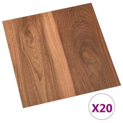 vidaXL Samolepicí podlahové desky 20 ks PVC 1,86 m² hnědé