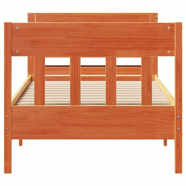 vidaXL Postel bez matrace voskově hněd&aacute; 75 x 190 cm masivn&iacute; borovice