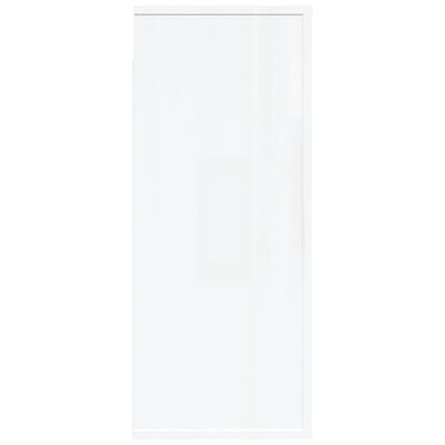 vidaXL Nástěnná skříňka bílá s vysokým leskem 80 x 33 x 80 cm kompozit