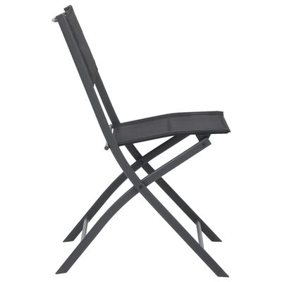 vidaXL Skládací zahradní židle 2 ks ocel a textilen