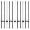 vidaXL Plotov&yacute; sloupek. 11 pcs &Scaron;ed&aacute; 80 cm Ocel