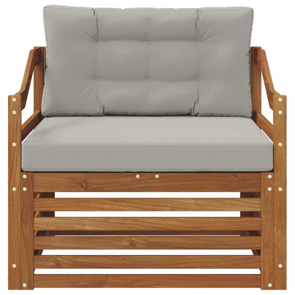 vidaXL Venkovn&iacute; pohovkov&aacute; souprava Masivn&iacute; ak&aacute;tov&eacute; dřevo Př&iacute;rodn&iacute;