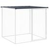 vidaXL Klec pro kuřata se střechou antracitov&aacute; 103 x 98 x 90 cm ocel