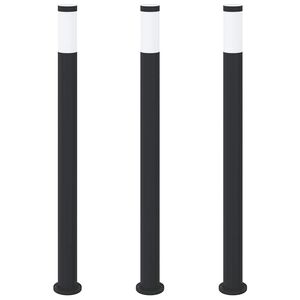 vidaXL Sloupkov&aacute; světla 3 ks 110 cm nerezov&aacute; ocel IP44