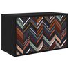 vidaXL N&aacute;stěnn&aacute; TV skř&iacute;ň OMMEN 69 x 33 x 40 cm Čern&yacute; dub