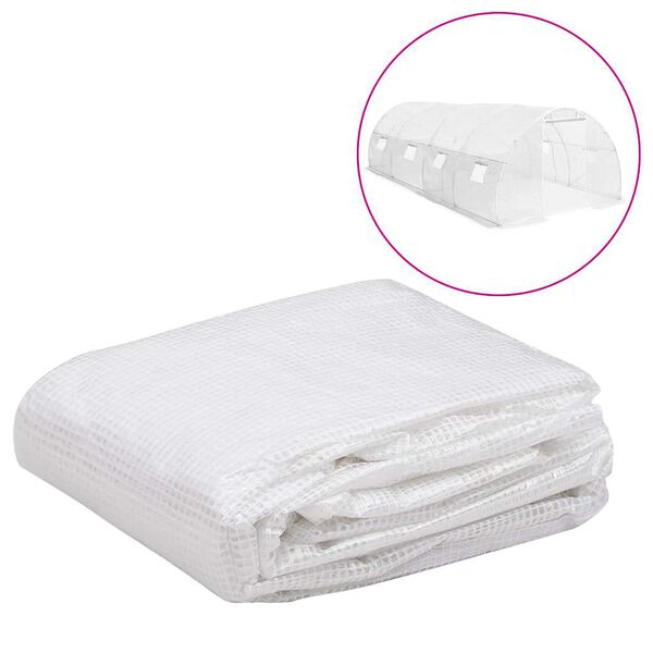 vidaXL N&aacute;hradn&iacute; plachta na sklen&iacute;k (18 m&sup2;) 3 x 6 x 2 m průhledn&aacute;