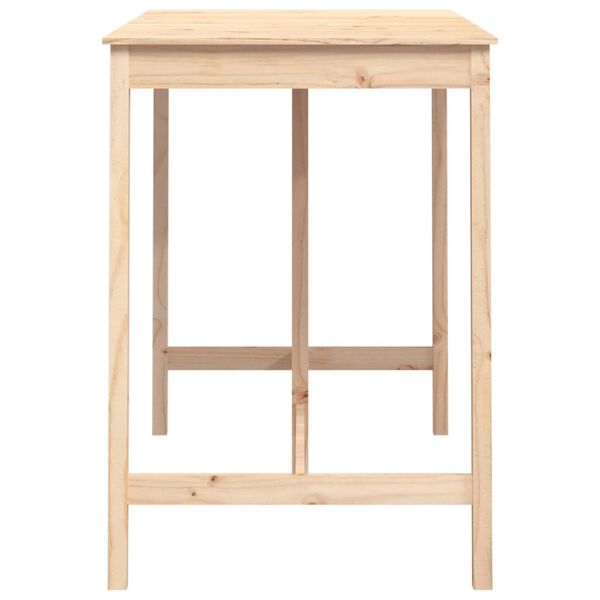vidaXL Barový stolek 140 x 80 x 110 cm masivní borové dřevo