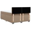 vidaXL Box spring postel s matrac&iacute; cappuccino 160x200 cm uměl&aacute; kůže