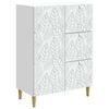 vidaXL Serv&iacute;rovac&iacute; skř&iacute;ň B&iacute;l&aacute; 66 x 34,5 x 90 cm Kompozitn&iacute; dřevo