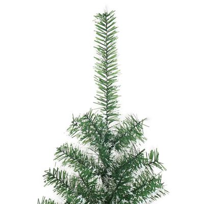 vidaXL Umělý vánoční stromek zasněžený zelený 120 cm