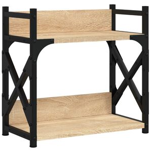 vidaXL Stojan na tisk&aacute;rnu 2patrov&yacute; dub sonoma 40 x 20 x 40 cm kompozit