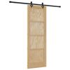 vidaXL Posuvn&eacute; dveře Přirozen&aacute; a čern&aacute; 73,5 x 211 cm