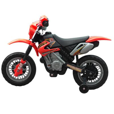 vidaXL Dětská motorka červená a černá