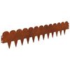 vidaXL Okraj tr&aacute;vn&iacute;ku 10 pcs 103 x 20 cm Ocel Rezav&aacute;