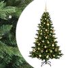 vidaXL Uměl&yacute; v&aacute;nočn&iacute; stromek s v&aacute;nočn&iacute;mi koulemi 120 cm 150 LED