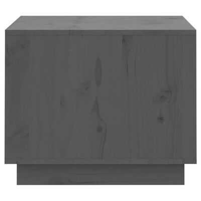 vidaXL Konferenční stolek šedý 120 x 50 x 40,5 cm masivní borové dřevo