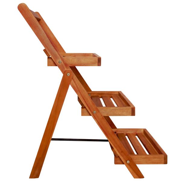 vidaXL 3patrový stojan na květiny 50 x 63 x 80 cm masivní akácie