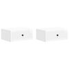 vidaXL Nočn&iacute; skř&iacute;ňka 2 pcs B&iacute;l&aacute; s vysok&yacute;m leskem 49 x 34,5 x 20 cm